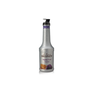 Grey bottle with passion fruit label