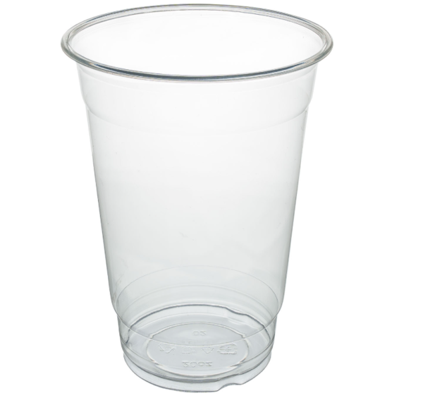 Disposable clear cup.