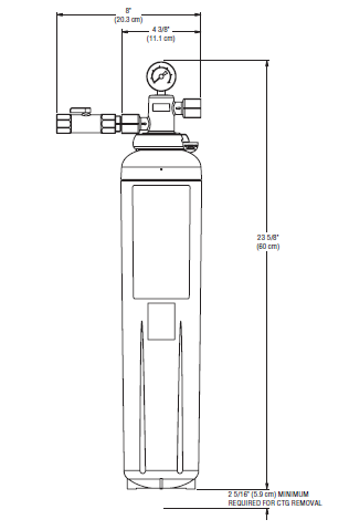 CAD drawing for 3M ICE190-S Water Filtration System.
