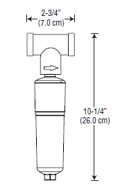 CAD drawing for 3M SF18-S Water Filtration System.