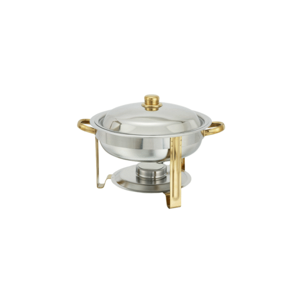Winco  203  4 Quart Malibu Stainless Steel Chafer
