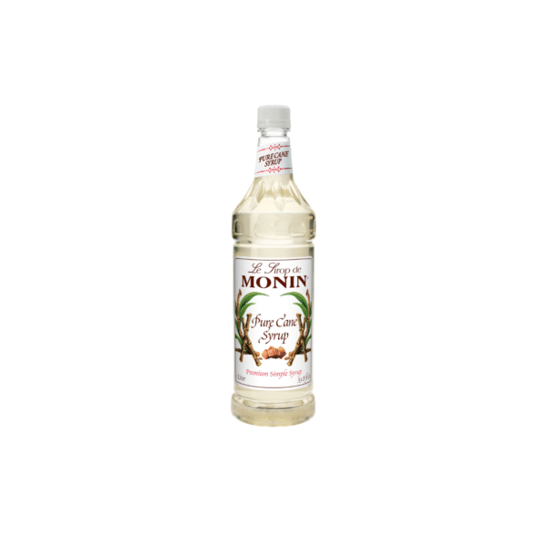Clear Bottle of Pure Cane Syrup.