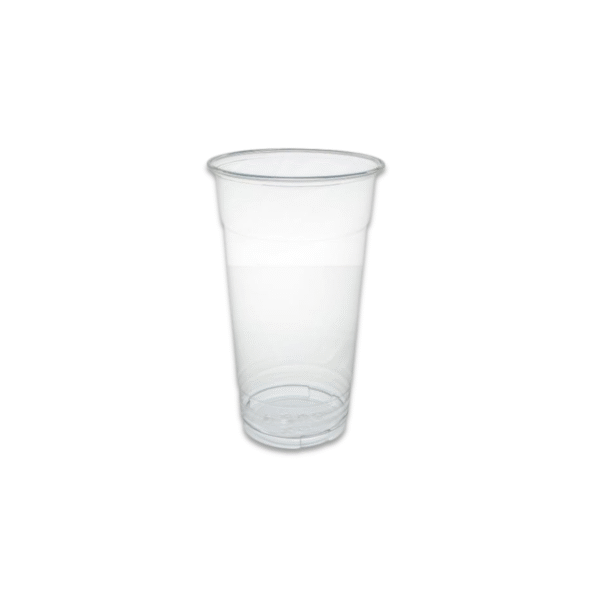 Clear 32 ounce disposable cup.