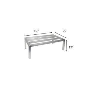 60" Aluminum Dunnage Rack.