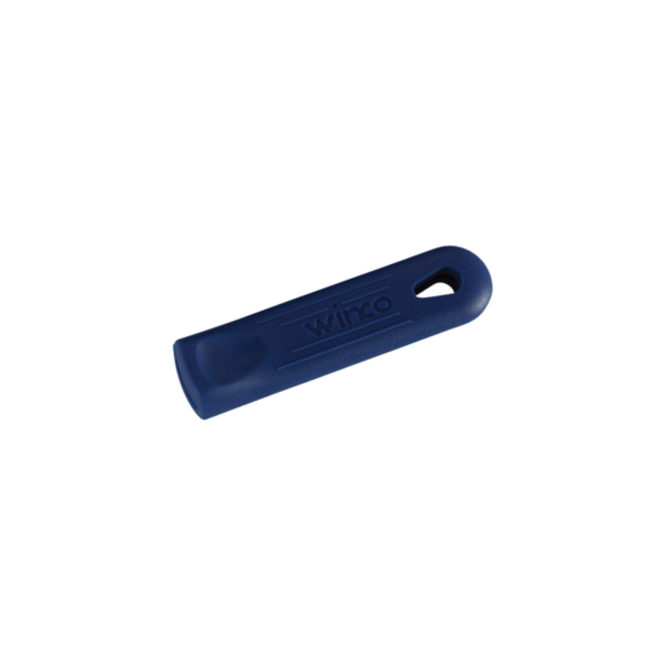 Blue removable silicone sleeve.