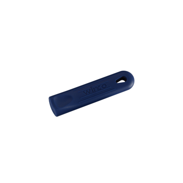 Blue removable silicone sleeve.