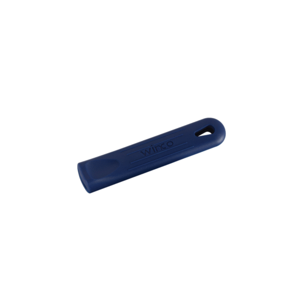 Blue removable silicone sleeve.