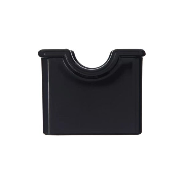Side view of Black Sugar Packet Caddy.