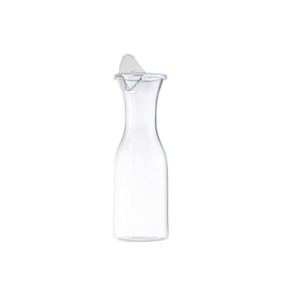 Open lid 19 oz clear polycarbonate carafe.